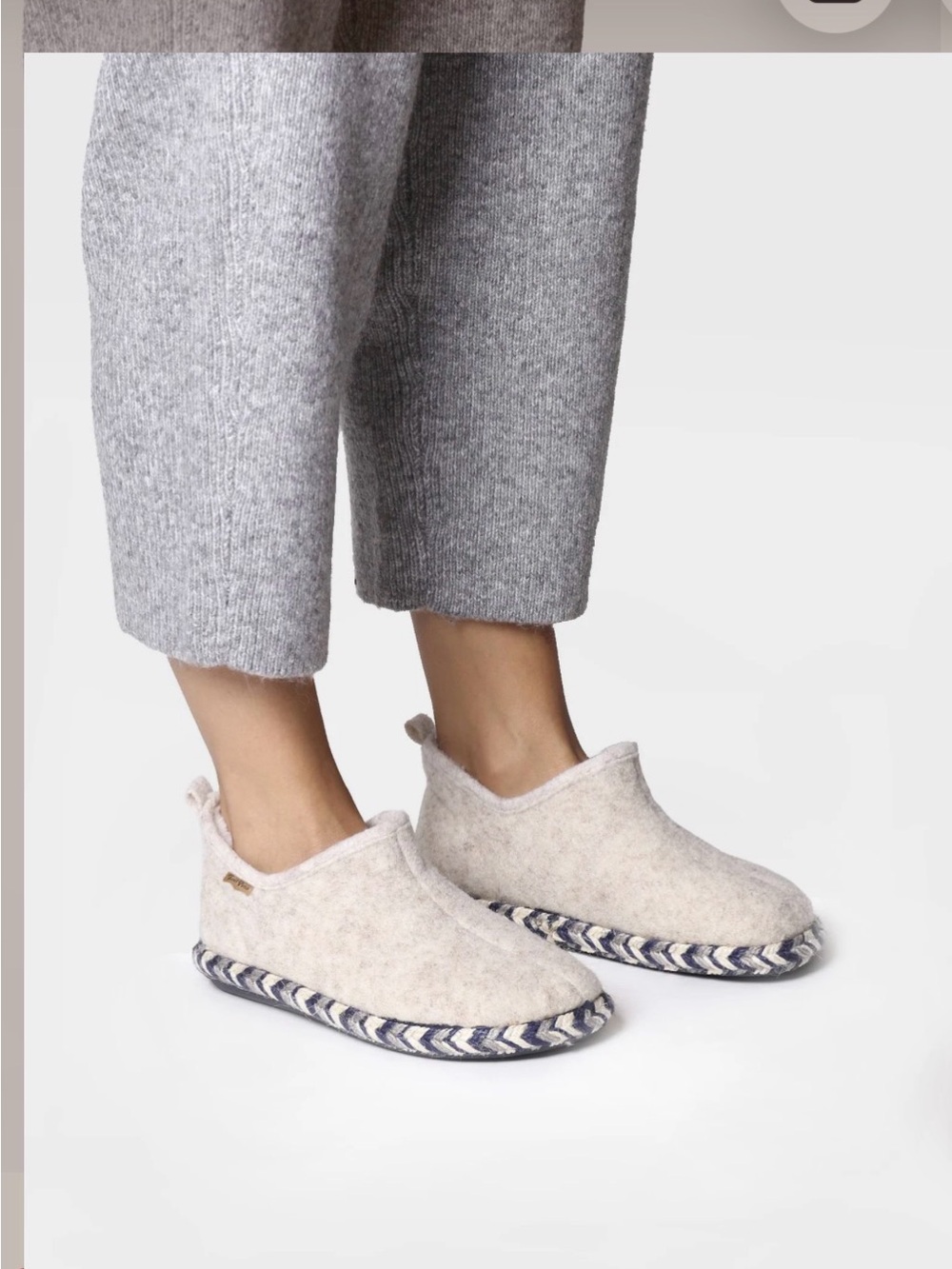 Toni pons Mari size 40 ankle slip on wool felted slippers